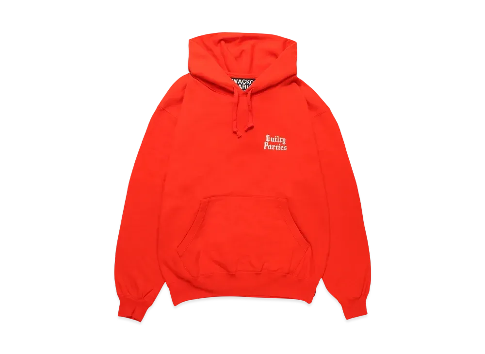 WACKO MARIA Middle Weight Hooded Sweat Shirt "Red"