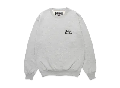 WACKO MARIA Middle Weight Crew Neck Sweat Shirt "Gray"