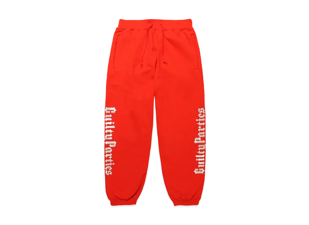 WACKO MARIA Middle Weight Sweat Pants "Red"