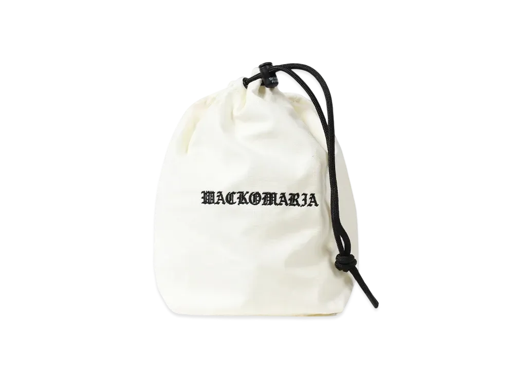 140◇WACKO MARIA DRAW STRING BAG WHITE