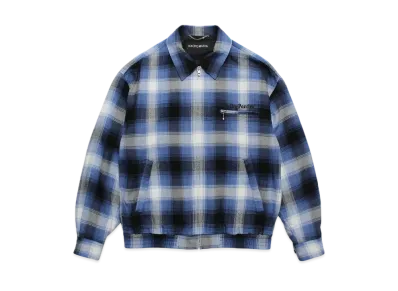 WACKO MARIA Ombre Check 50's Jacket "Blue"