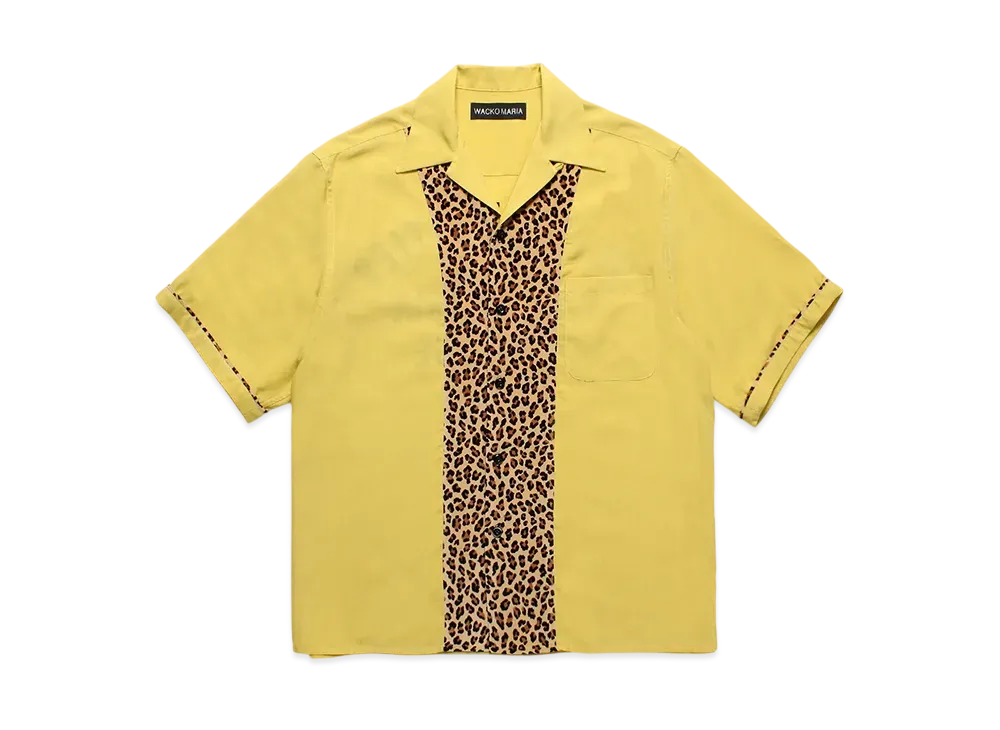 WACKO MARIA Switching 50's Open Collar Shirt "Yellow"