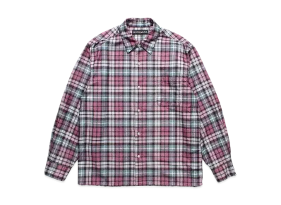 WACKO MARIA Check Flannel Regular Collar Shirt "Purple"