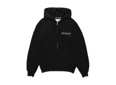 WACKO MARIA x NECKFACE Heavy Weight Zip Hooded Sweat Shirt "Black"