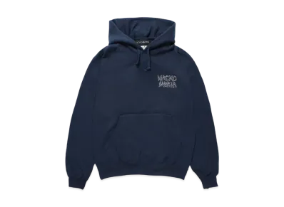 WACKO MARIA x NECKFACE Heavy Weight Hooded Sweat Shirt "Navy"