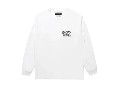 WACKO MARIA x NECKFACE Washed Heavy Weight Long Sleeve T-Shirt "White"