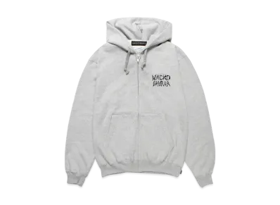 WACKO MARIA x NECKFACE Heavy Weight Zip Hooded Sweat Shirt "Gray"
