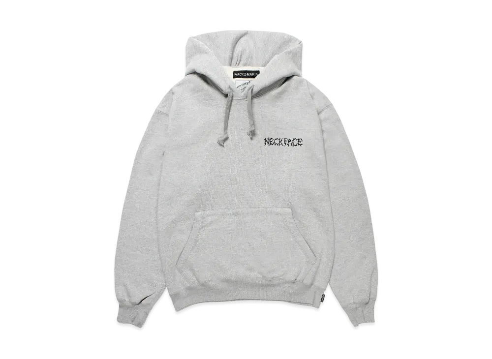 WACKO MARIA x NECKFACE Heavy Weight Hooded Sweat Shirt "Gray"