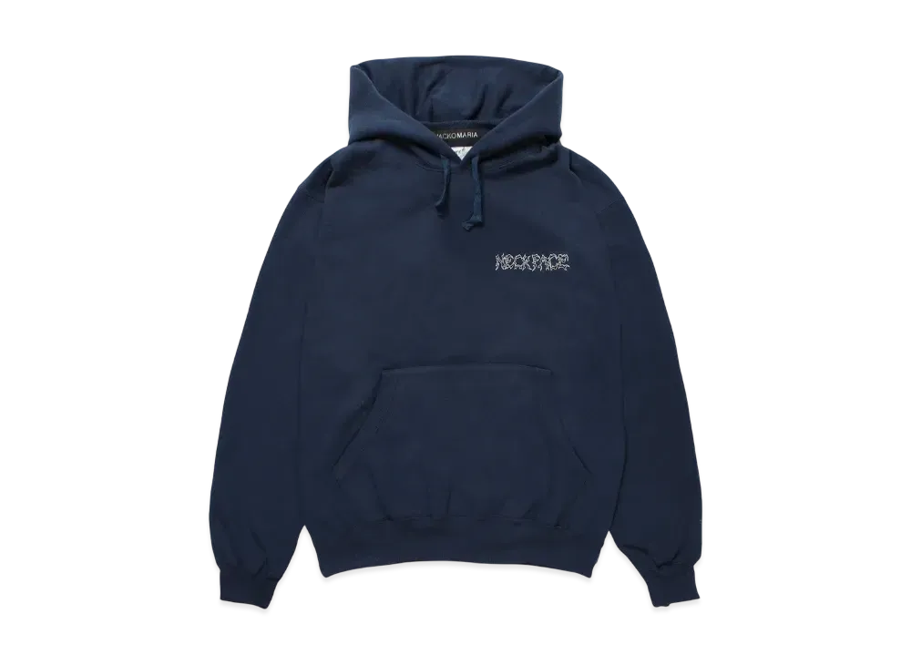 WACKO MARIA x NECKFACE Heavy Weight Hooded Sweat Shirt "Navy"