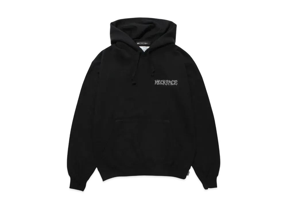 WACKO MARIA x NECKFACE Heavy Weight Hooded Sweat Shirt "Black"