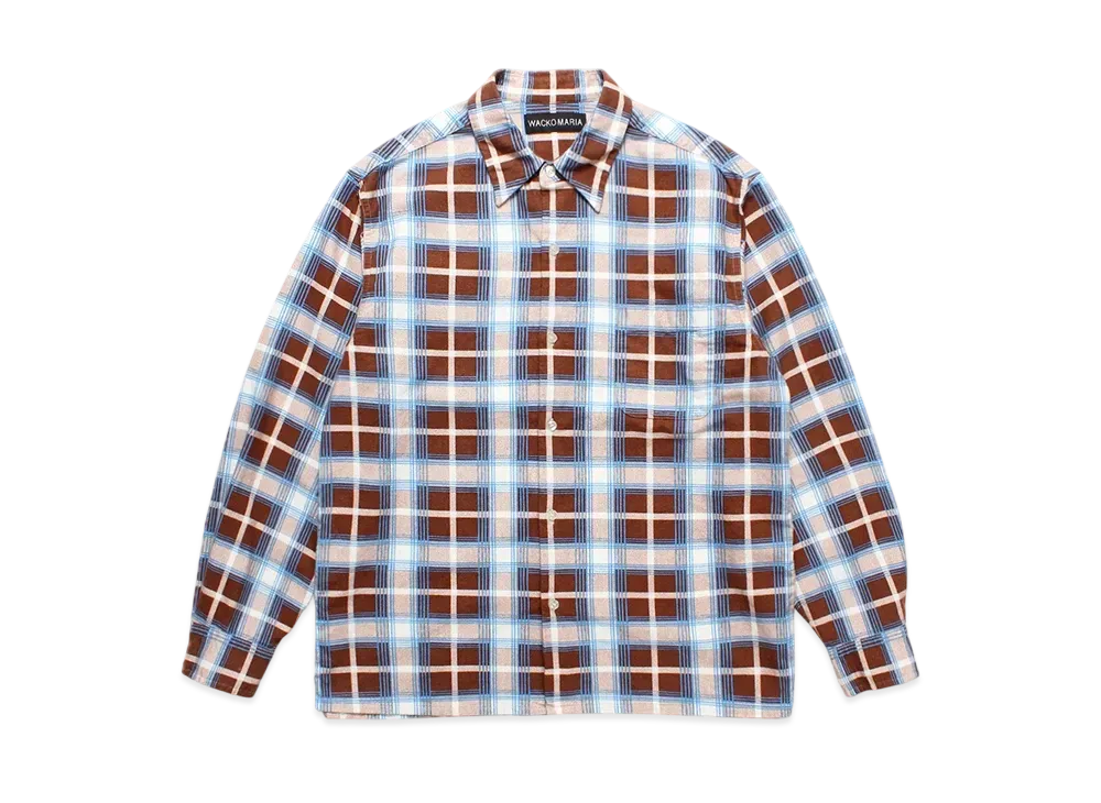 WACKO MARIA Check Flannel Shirt "Brown"