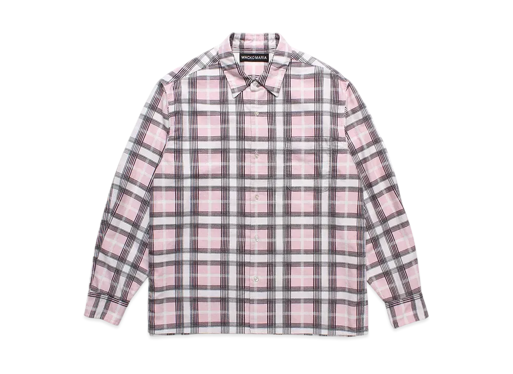 WACKO MARIA Check Flannel Shirt "Pink"