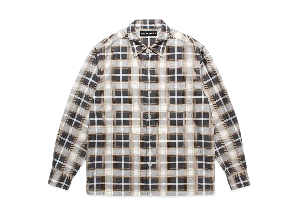 WACKO MARIA Check Flannel Shirt "Chrcoal"