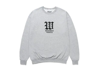 WACKO MARIA Crew Neck Sweat Shirt "Gray"