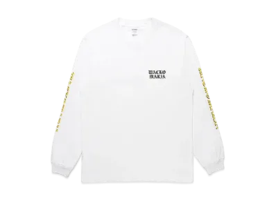 WACKO MARIA Washed Heavy Weight Long Sleeve T-Shirt "White"