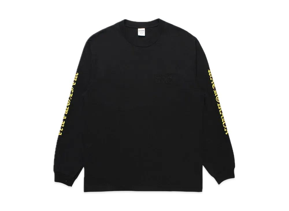 WACKO MARIA Washed Heavy Weight Long Sleeve T-Shirt "Black"