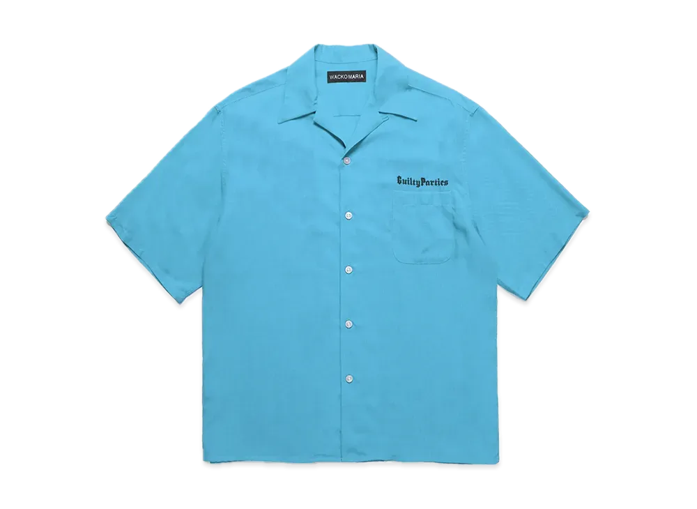 WACKO MARIA 50's Open Collar Shirt "Blue"