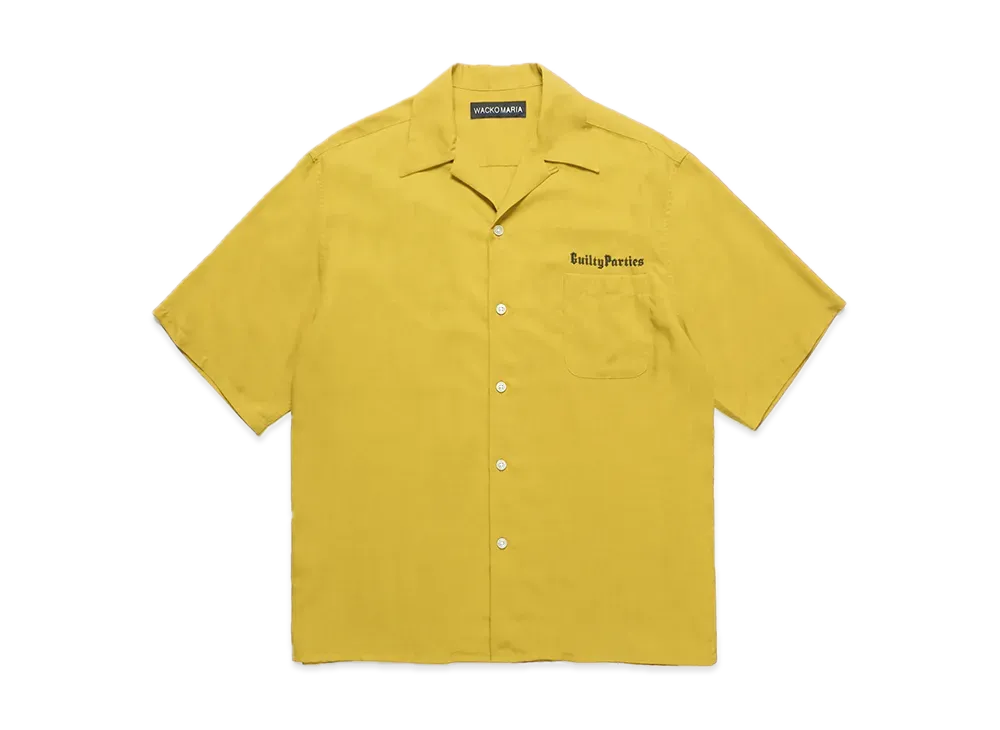 WACKO MARIA 50's Open Collar Shirt "Yellow"