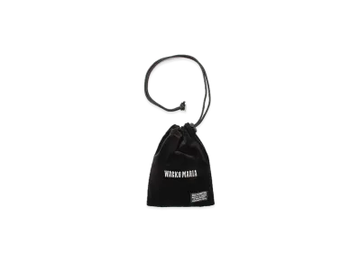 WACKO MARIA Velour Drawstring Bag "Black"