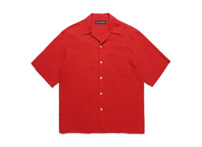 WACKO MARIA 50's Open Collar Shirt "Red"