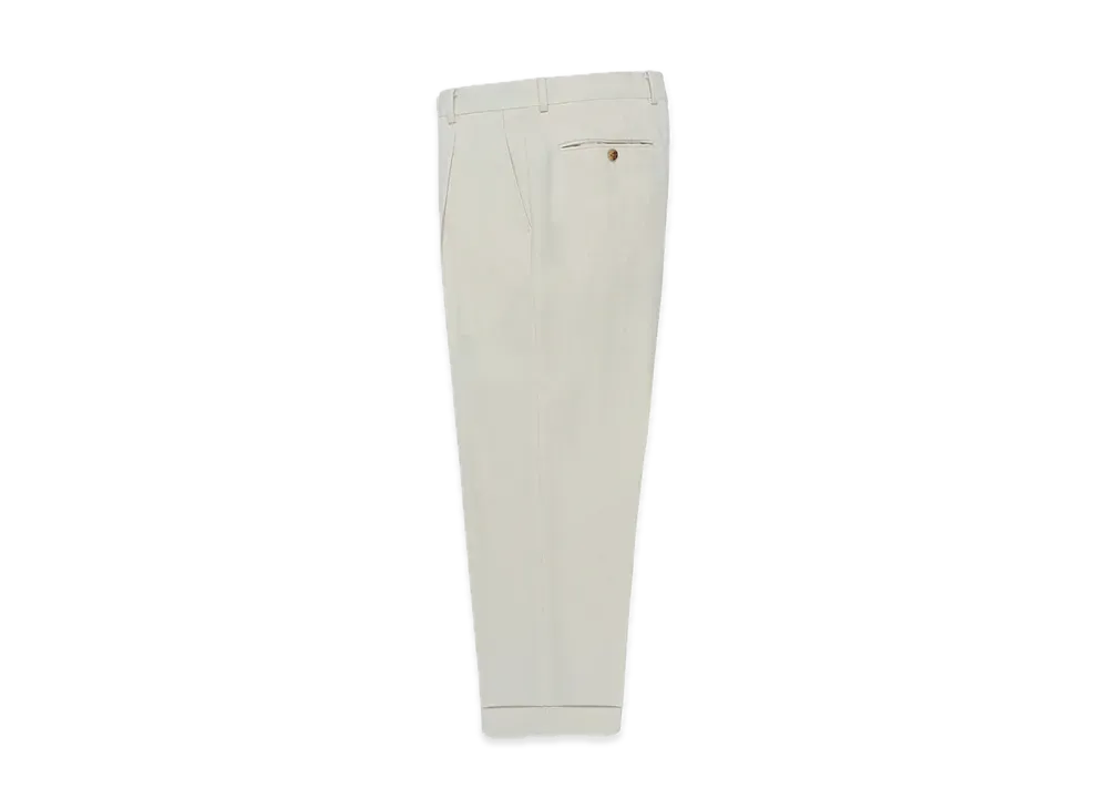 WACKO MARIA x Ermenegildo Zegna Pleated Trousers (Type-1) "Ivory"