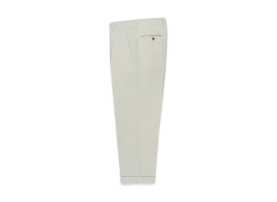 WACKO MARIA x Ermenegildo Zegna Pleated Trousers (Type-1) "Ivory"