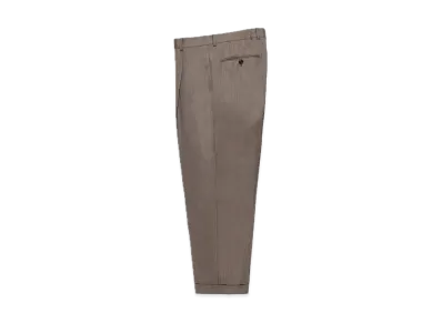WACKO MARIA x Ermenegildo Zegna Pleated Trousers (Type-1) "Beige"