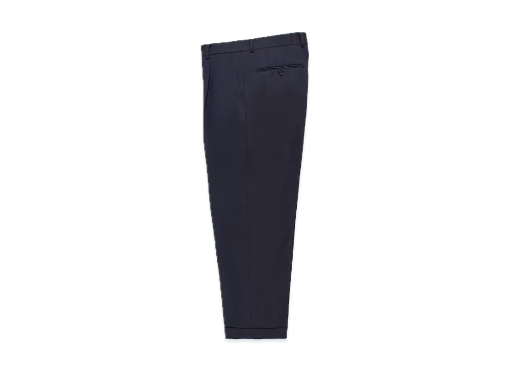 WACKO MARIA x Dormeuil Pleated Trousers (Type-1) "Navy"