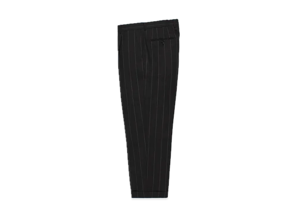 WACKO MARIA x Ermenegildo Zegna Striped Pleated Trousers (Type-1) "Chrcoal"