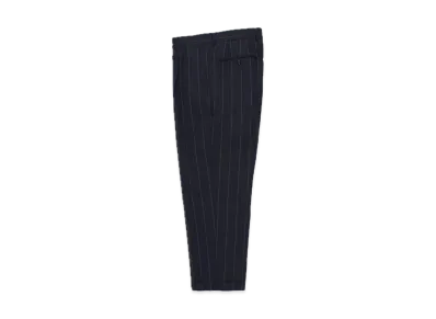WACKO MARIA x Ermenegildo Zegna Striped Pleated Trousers (Type-1) "Navy"