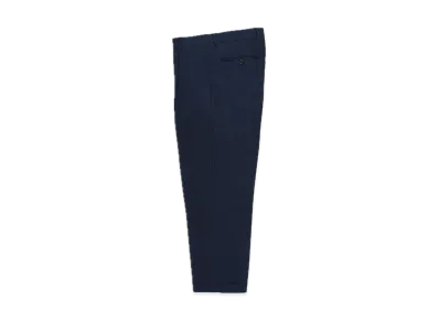 WACKO MARIA x Dormeuil Striped Pleated Trousers (Type-1) "Navy"