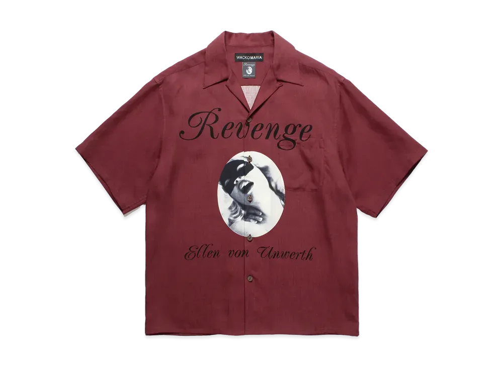 WACKO MARIA x Ellen Von Unwerth Hawaiian Shirt "Burgundy"
