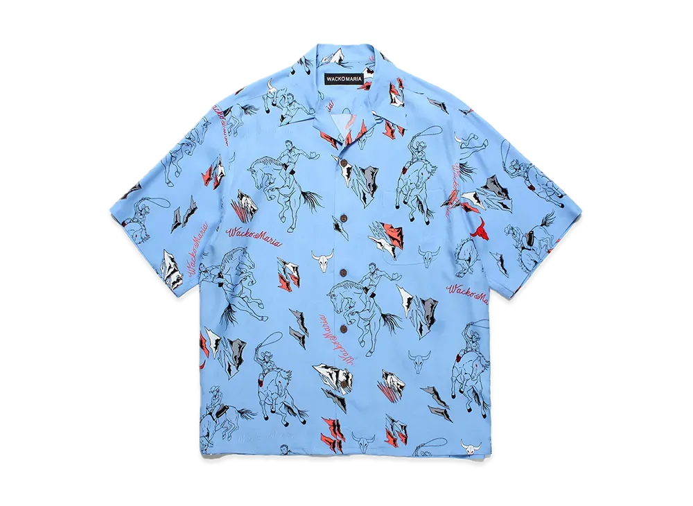 WACKO MARIA Hawaiian Shirt "Blue"