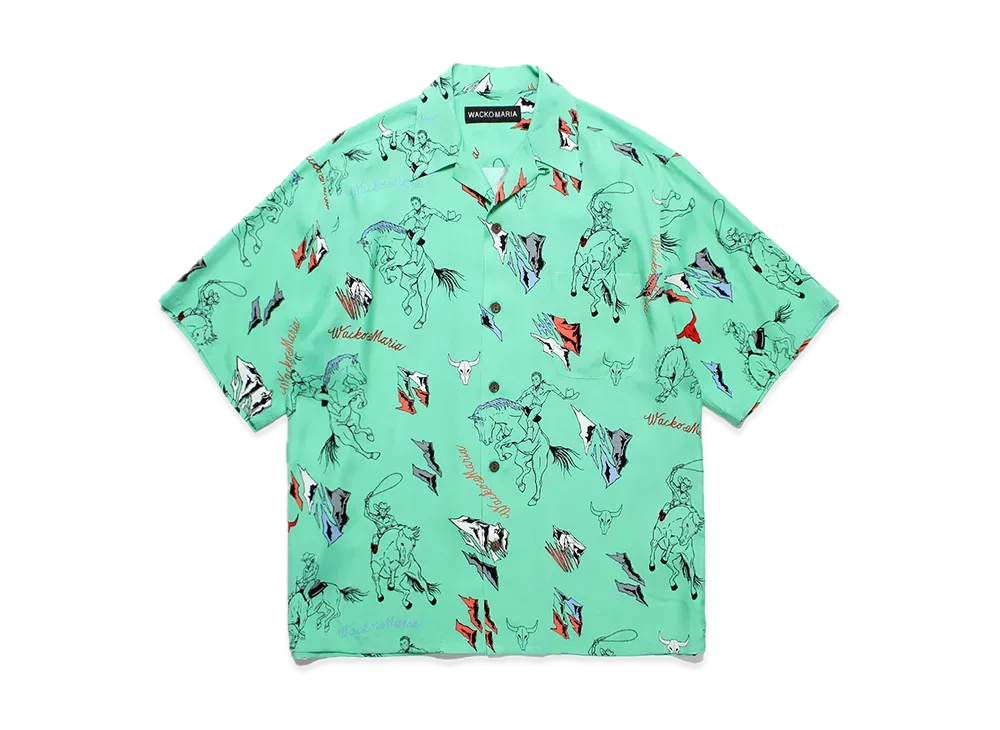 WACKO MARIA Hawaiian Shirt "Green"