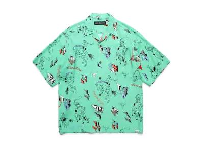 WACKO MARIA Hawaiian Shirt "Green"