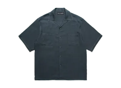 WACKO MARIA 50'S Open Collar Shirt "Navy"