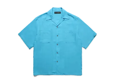 WACKO MARIA 50'S Open Collar Shirt "Blue"