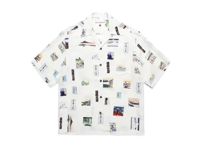WACKO MARIA x Katsushika Hokusai Hawaiian Shirt "White"