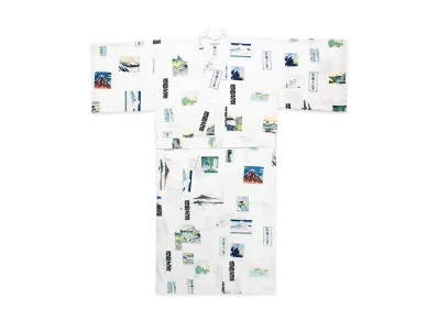 WACKO MARIA x Katsushika Hokusai Yukata "White"