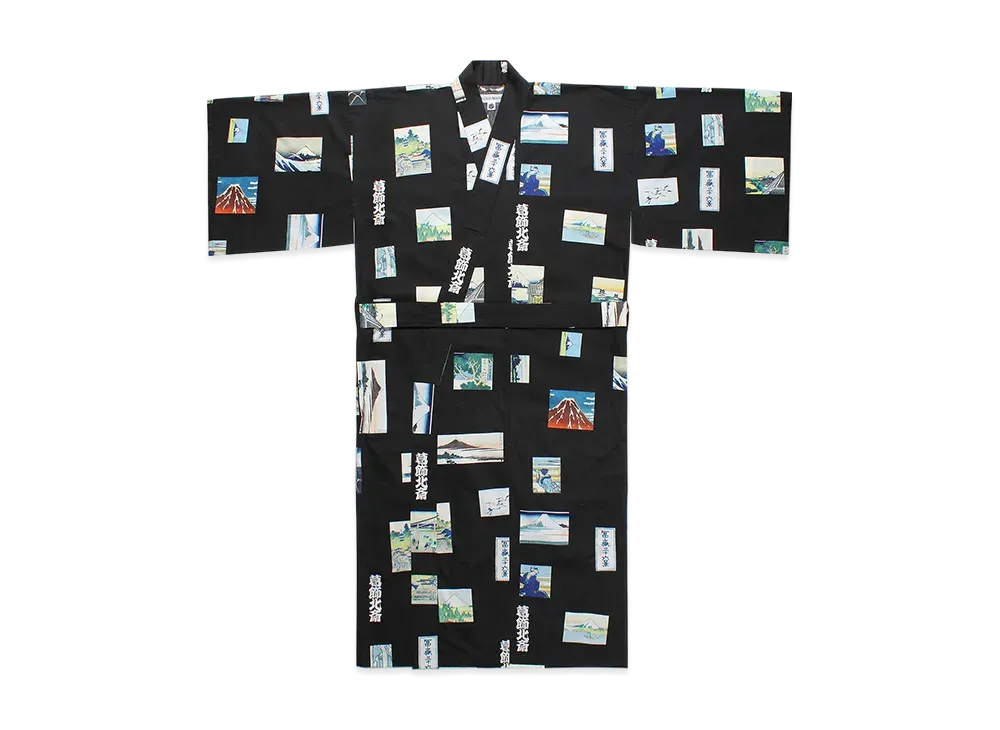 WACKO MARIA x Katsushika Hokusai Yukata "Black"