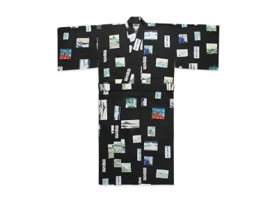 WACKO MARIA x Katsushika Hokusai Yukata "Black"
