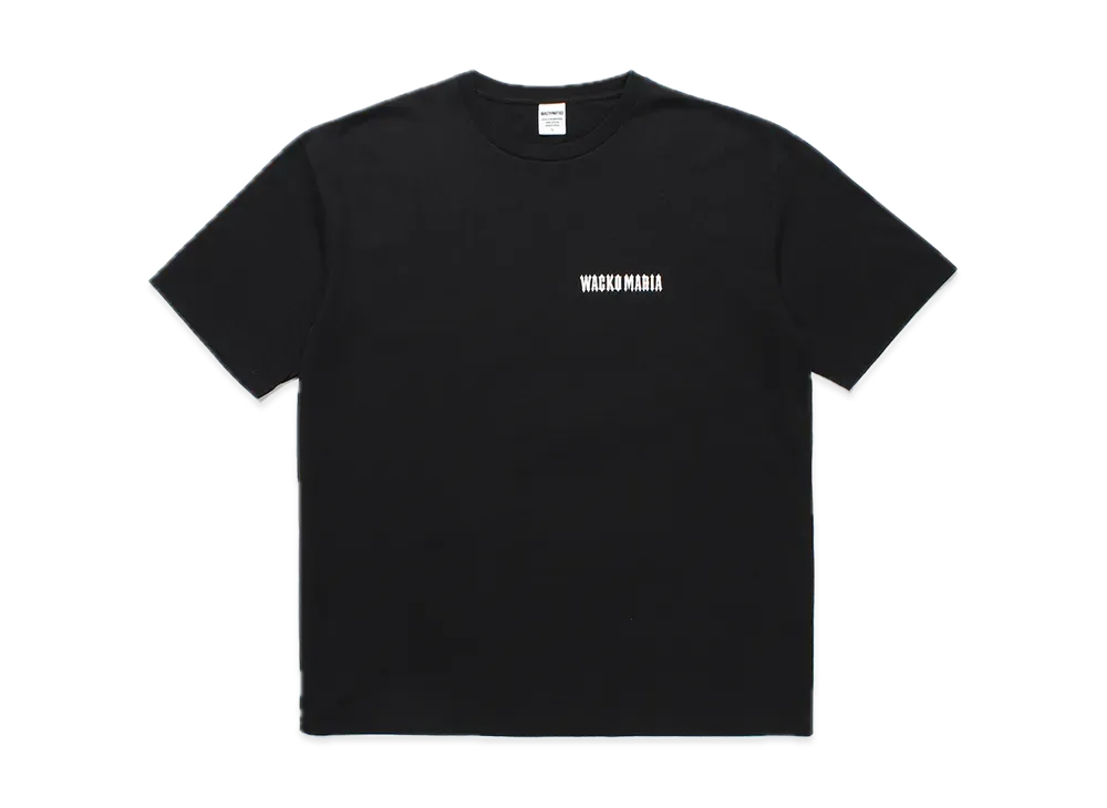 WACKO MARIA Washed Heavy Weight T-Shirt "Black"