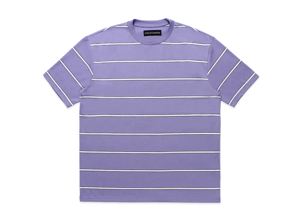 WACKO MARIA Striped T-Shirt "Purple"