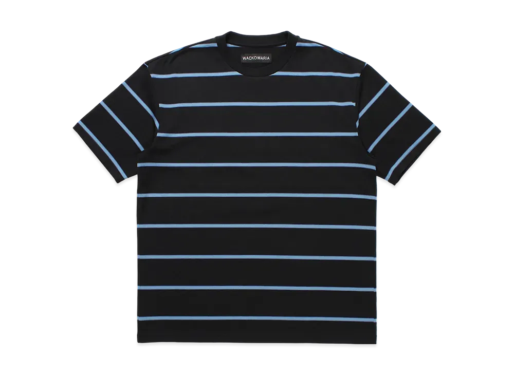 WACKO MARIA Striped T-Shirt "Black"
