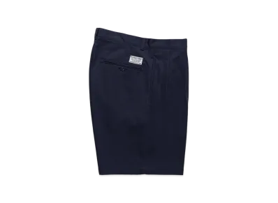 WACKO MARIA Double Pleated Chino Short Trousers "Navy"