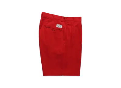 WACKO MARIA Double Pleated Chino Short Trousers "Red"