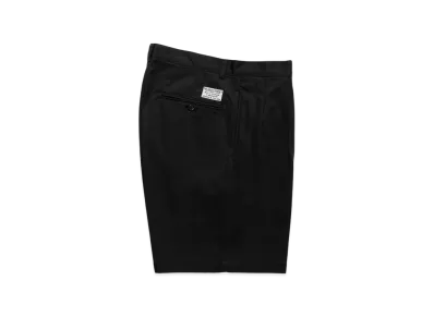 WACKO MARIA Double Pleated Chino Short Trousers "Black"