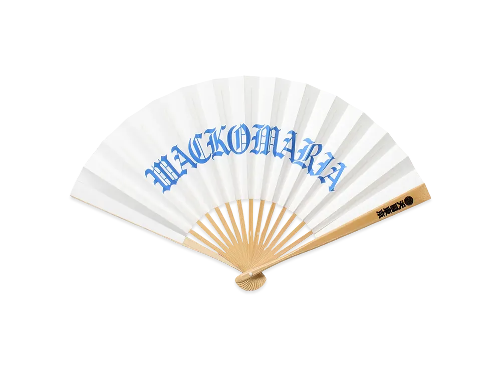 WACKO MARIA Folding Fan "Blue"