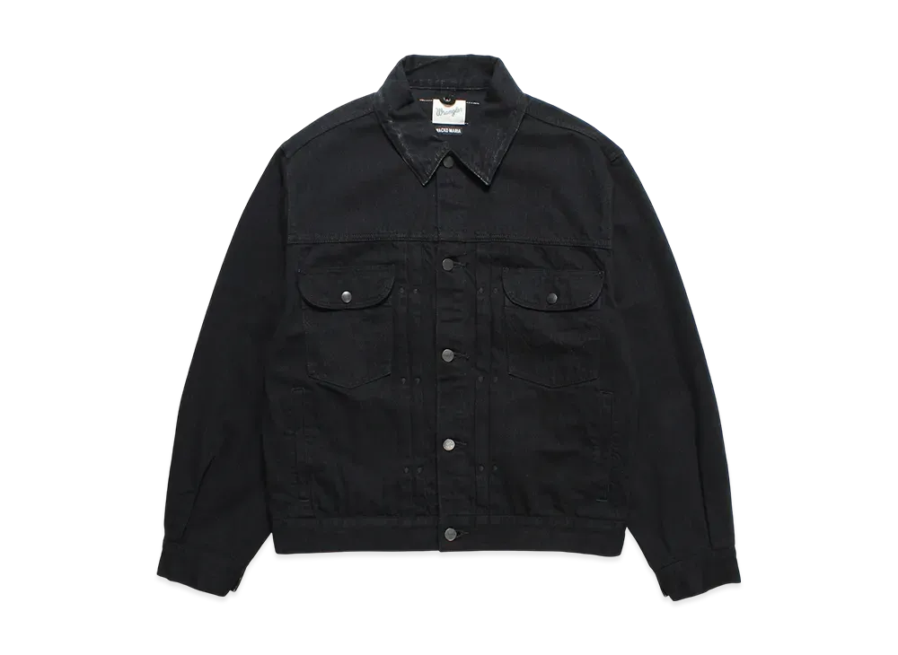 WACKO MARIA x Wrangler Washed Denim Trucker Jacket "Black"