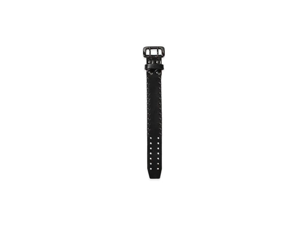 WACKO MARIA x WOLF'S HEAD Studs Leather Wrist Band "Black"